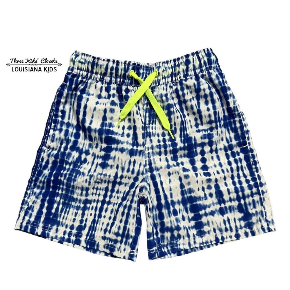 Egg 8Y Blue Tie Dye Swim Trunks